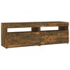vidaXL TV Cabinet Smoked Oak Engineered Wood 47.2 x 13.8 x 15.7 in