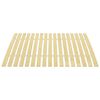 vidaXL Slatted Bed Base Light Brown Solid Poplar Wood Twin Foldable