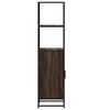 vidaXL Highboard Brown Oak Engineered Wood, Metal Tall Highboard