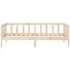 vidaXL Day Bed Natural wood Solid pine wood 31.5x79 in