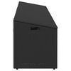 vidaXL Patio Storage Box Black 86.6"x19.7"x22.8" Poly Rattan