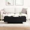 vidaXL Coffee Table Black Oak 39.37 x 19.49 x 12.20 in Engineered Wood
