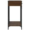 vidaXL Console Table Brown oak Engineered wood, steel Medium