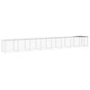 vidaXL Chicken Cage Light Grey Galvanized Steel Large Durable