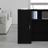 vidaXL Storage Cabinet Black Engineered wood Compact Storage Cabinet