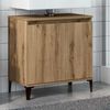vidaXL Sink Cabinet Artisan Oak Engineered Wood, Metal
