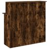 vidaXL Reception Desk Smoked oak Engineered wood 39.4x19.7x40.7 in