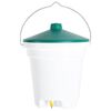 vidaXL Poultry Drinker White and Green Polypropylene One Size