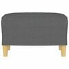 vidaXL Footstool Dark grey 100% polyester fabric Compact Footstool