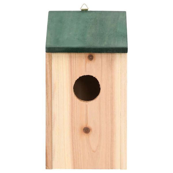 vidaXL Bird House Set of 10 Wood Solid Firwood Small Hanging mounting