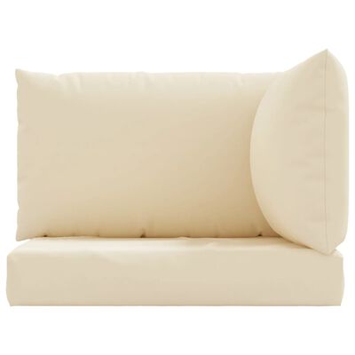 vidaXL Pallet Cushions 3 pcs Beige Oxford Fabric