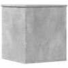 vidaXL Storage Box Concrete Grey Engineered Wood Medium Rectangular