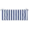 vidaXL Garden Bench Cushion Set of 2 Blue and White Stripe