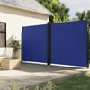 vidaXL Retractable Side Awning Blue