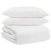 vidaXL Duvet Set with Pillow 3 pcs White Down Feather