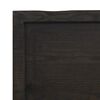 vidaXL Bathroom Countertop Dark Brown 39.4 x 23.6 x (0.8-1.6) " Treated Solid Wood