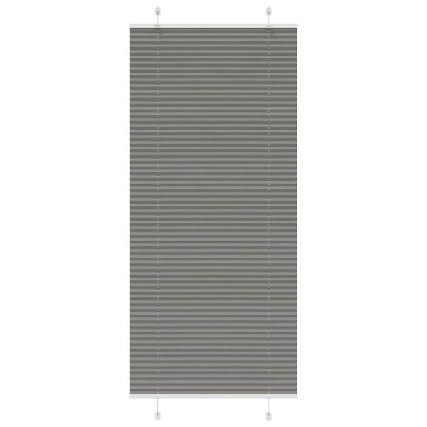 vidaXL Pleated Blind Anthracite Polyester 33.5x78.7 in