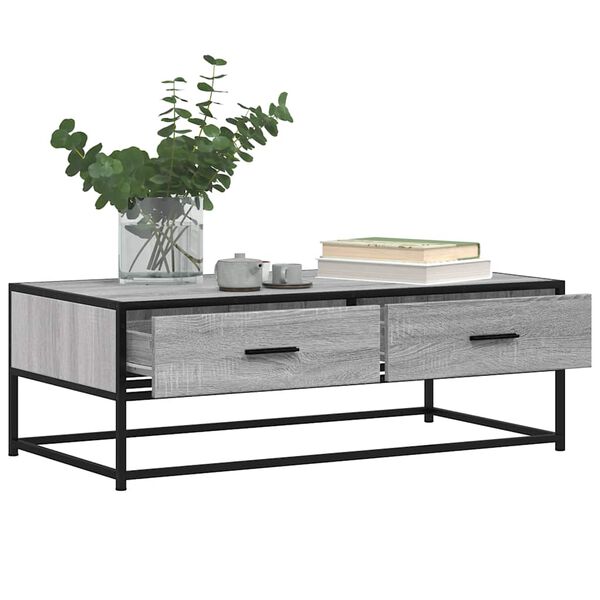 vidaXL Coffee Table Grey Sonoma Engineered Wood