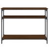 vidaXL Console Table Brown oak Engineered wood 39.4 x 11.4 x 29.5 in