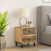 vidaXL Bedside Cabinet 15.7"x13"x18.1" Solid Wood Mango