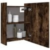 vidaXL Mirror Cabinet Smoked oak Engineered wood, acrylic Medium