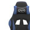 vidaXL Gaming Chair Black and Blue Faux leather, Metal, Plywood Medium
