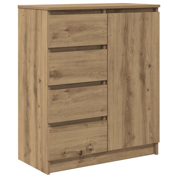 vidaXL Sideboard Artisan Oak Engineered Wood 28x13.8x33.1 in Sideboard