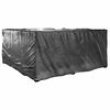 vidaXL Garden Furniture Cover Set of 2 Black Polyethylene, Aluminum