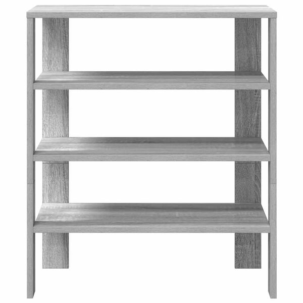 vidaXL Shoe Rack Gray Sonoma Engineered Wood Slim Shoe Rack