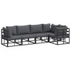 vidaXL Garden Sofa Set with Cushion 5 pcs