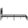 vidaXL Bed Frame Smoked Oak Steel, Engineered Wood Super King Bed Frame