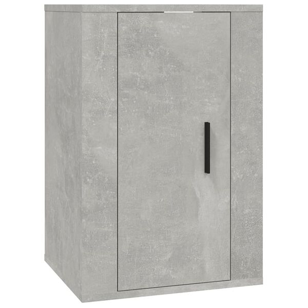 vidaXL Wall Mounted TV Cabinet Concrete Grey Engineered Wood Medium