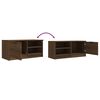 vidaXL TV Cabinet Brown Oak Engineered Wood Compact TV Cabinet