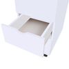 vidaXL Drawer Unit White Engineered Wood Small Drawer Unit Rectangular