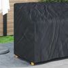 vidaXL Garden Bench Cover Black 52.8" x 27.6" x 25.6" / 37" 600D fabric
