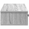 vidaXL Wall Shelf Gray Sonoma Engineered wood Medium Wall Shelf