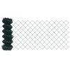 vidaXL Fence and Post Green 2.62 x 82.02 ft Steel