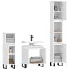 vidaXL Bathroom Furniture Set White Engineered wood, metal