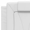 vidaXL Headboard Cushion White
