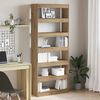 vidaXL Bookcase artisan oak 80 x 30 x 198 cm Engineered wood