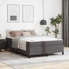 vidaXL Bed Frame with Mattress Grey 55.12 x 78.74 in Fabric