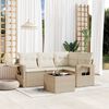 vidaXL Garden Sofa Set Beige