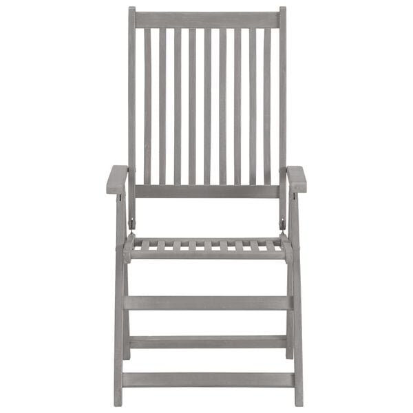 vidaXL Garden Chair Set of 4 Grey, Green