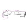 vidaXL Garden Lounge Set Dark grey, Black