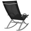 vidaXL Garden Chair Set of 2 Black Steel frame and textilene fabric