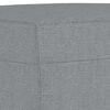 vidaXL Footstool Light grey 100% polyester fabric, plywood, foam