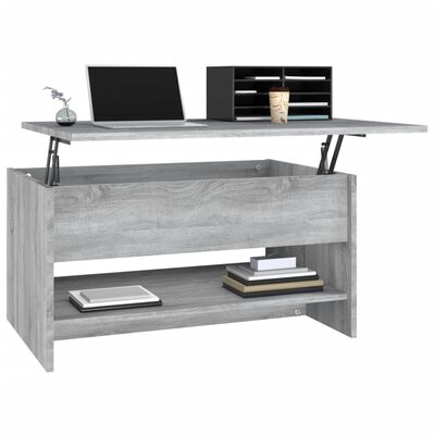 vidaXL Coffee Table Gray Sonoma 31.5"x19.7"x15.7" Engineered Wood