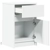 vidaXL Bedside Cabinet Set of 2 White Engineered wood