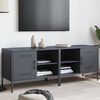 vidaXL TV Cabinet Set of 2 Anthracite Steel Standard TV Cabinet
