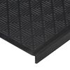 vidaXL Stair Tread Black Rubber 9.8x29.5 in Stair Tread Rectangular